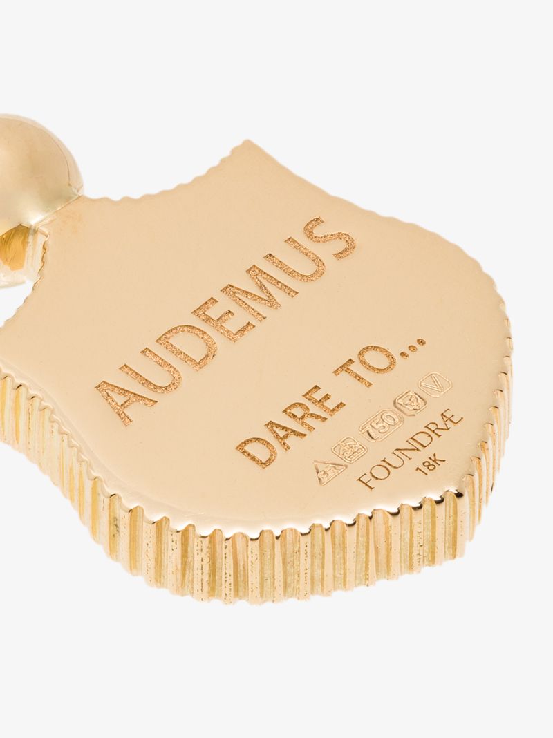 18k Yellow Gold Tiger Audemus Small Crest Charm