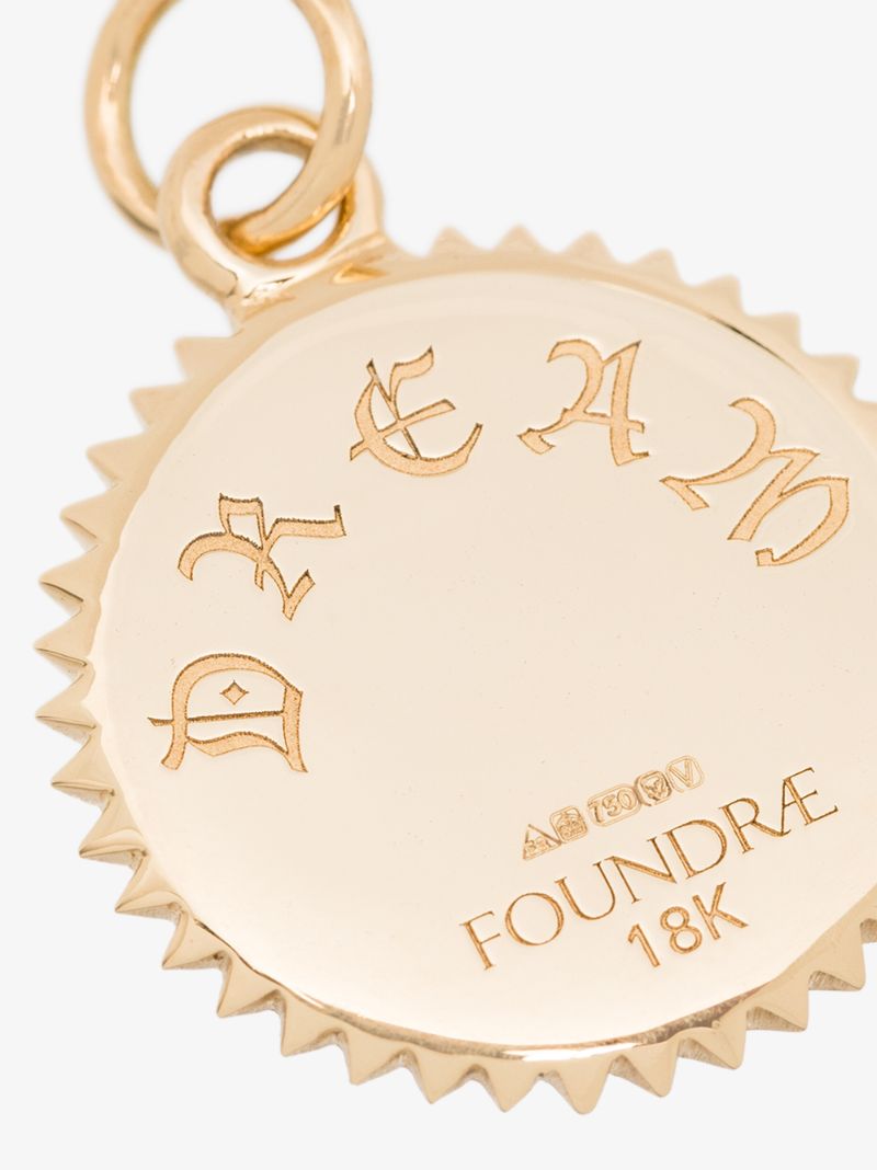 18k Yellow Gold Dream Baby Diamond Medallion Charm