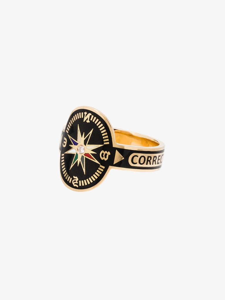18k Yellow Gold Course Correction Diamond Ring