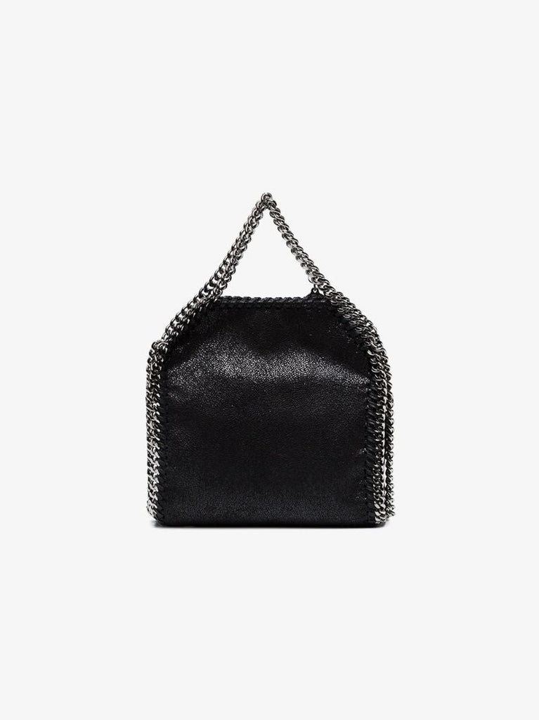 Black Falabella Tiny Faux Leather Cross Body Bag