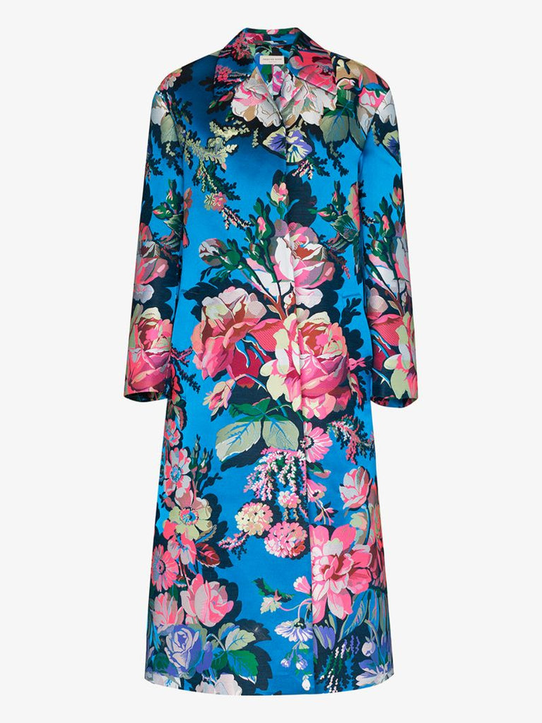 Ruberta Floral Jacquard Coat