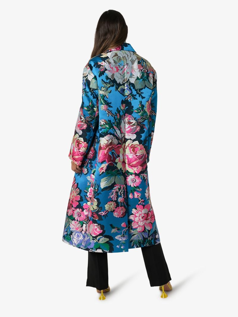 Ruberta Floral Jacquard Coat