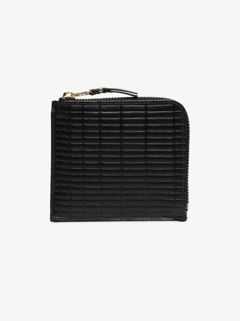 Black Brick Half-zip Leather Wallet