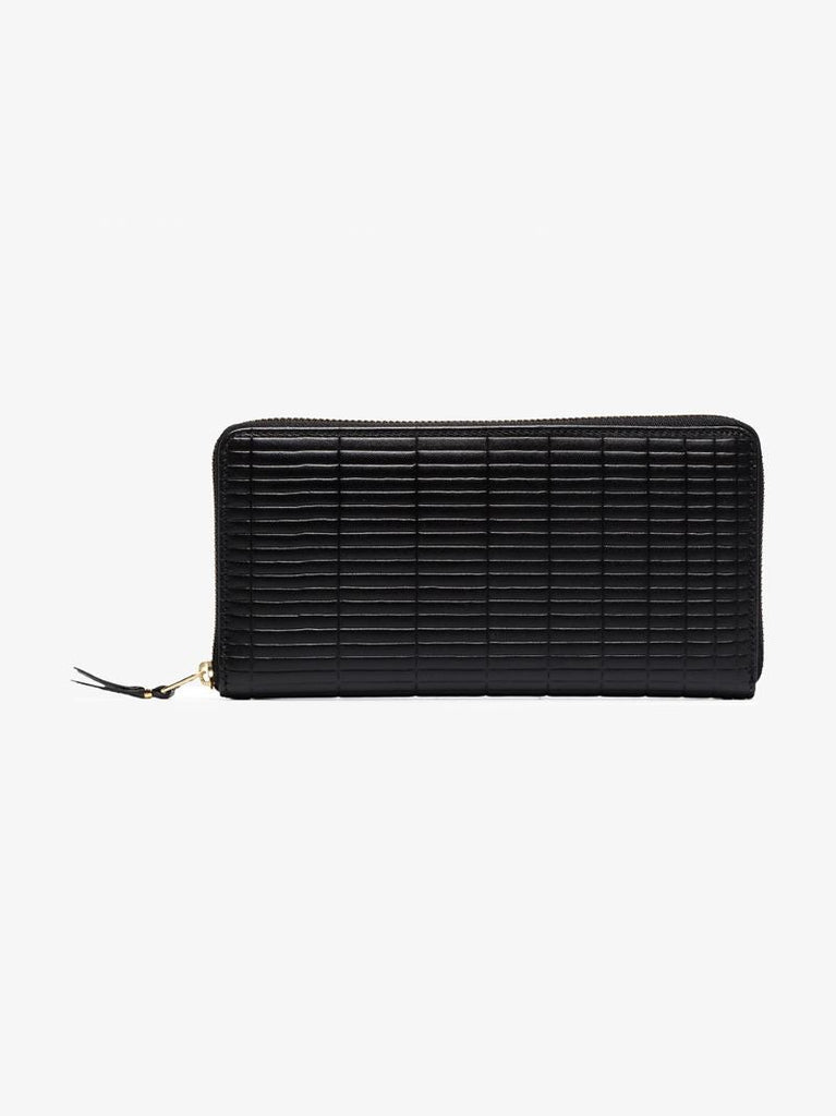 Black Brick Zip-around Leather Wallet