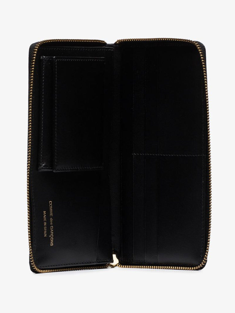 Black Brick Zip-around Leather Wallet