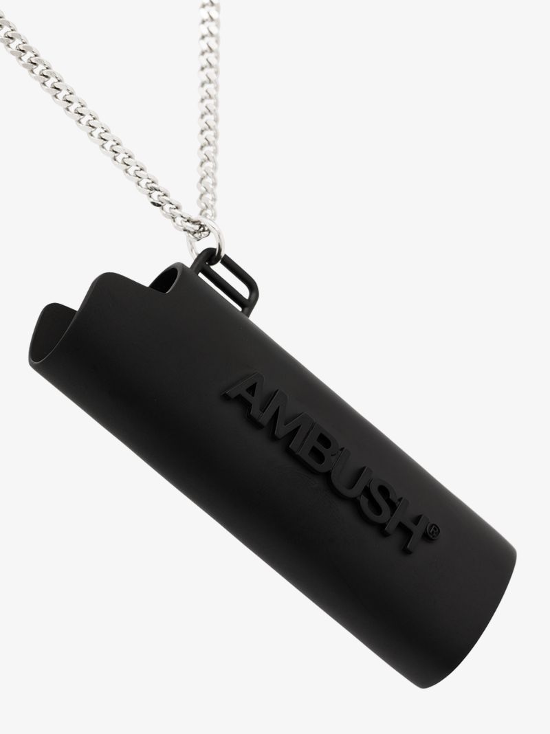 Black Large Lighter Case Necklace
