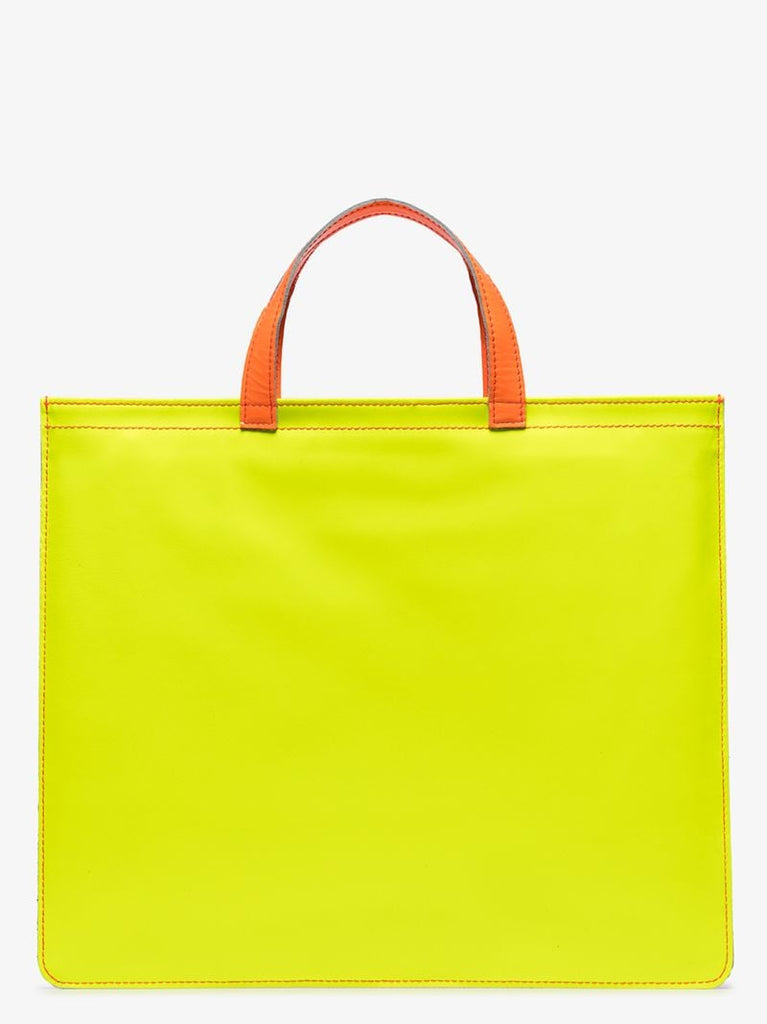 Multicoloured Colour Block Leather Tote Bag