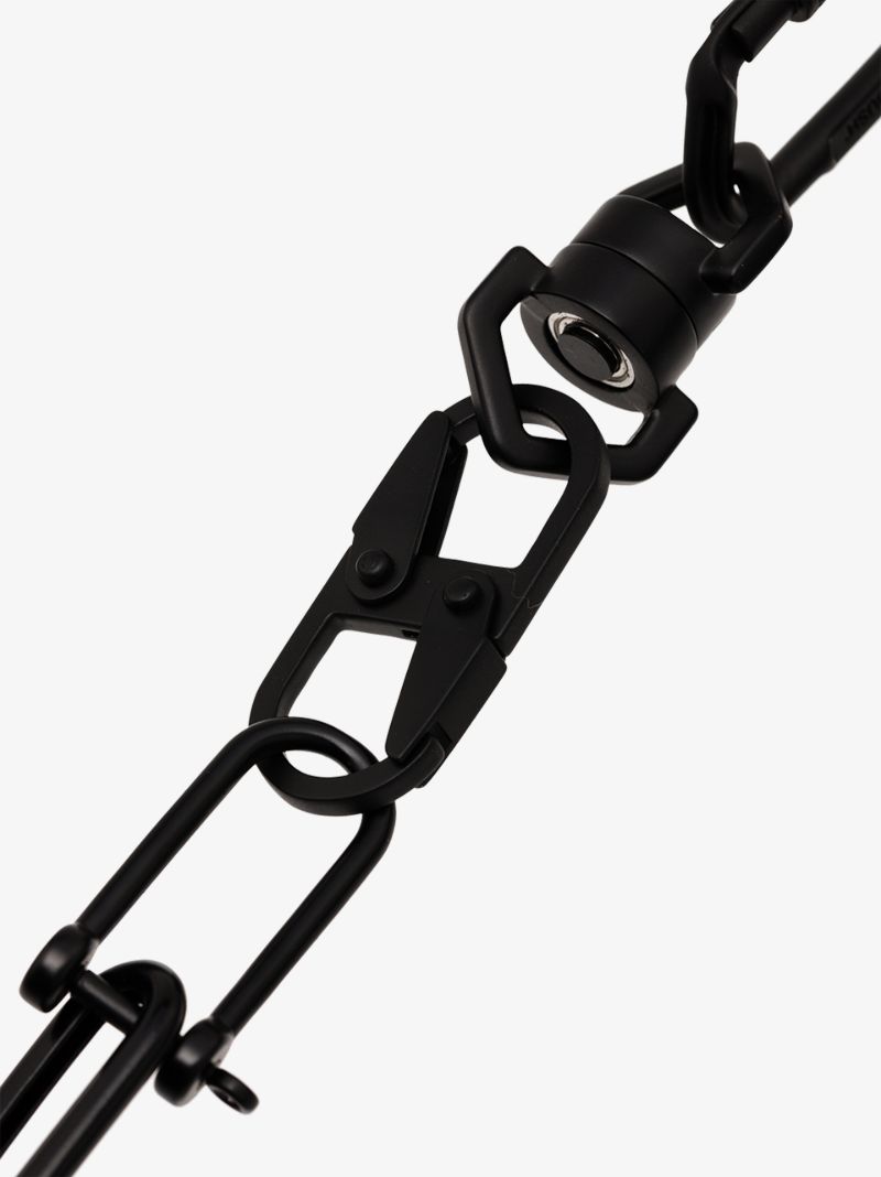 Black Carabiner Chain Necklace