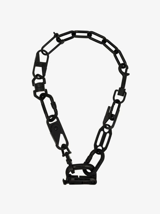 Black Carabiner Chain Necklace