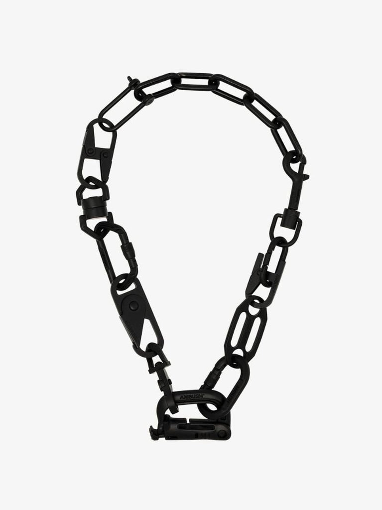 Black Carabiner Chain Necklace