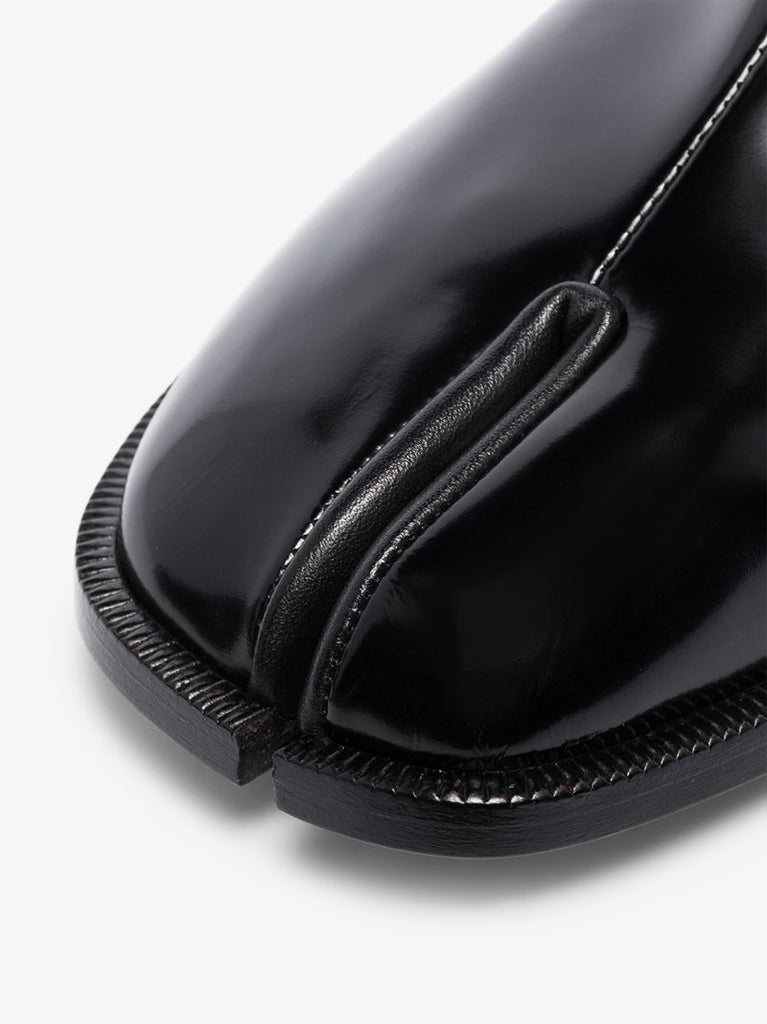 Black Tabi Patent Leather Loafers