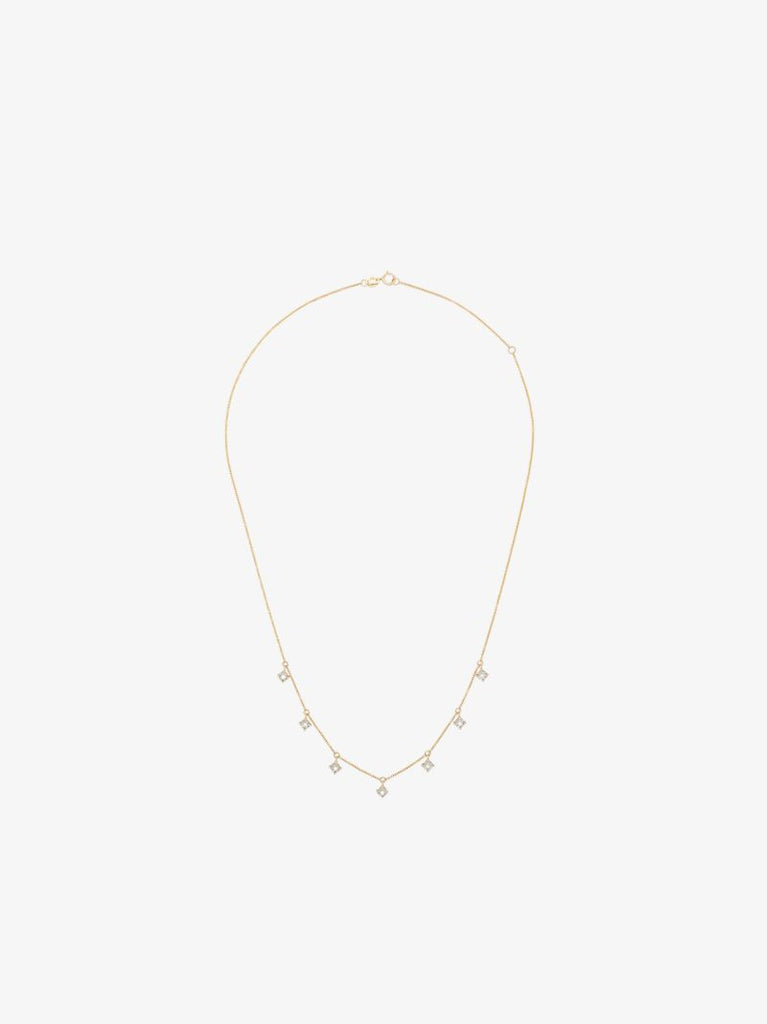 14k Yellow Gold Ava Bea Station Diamond Necklace