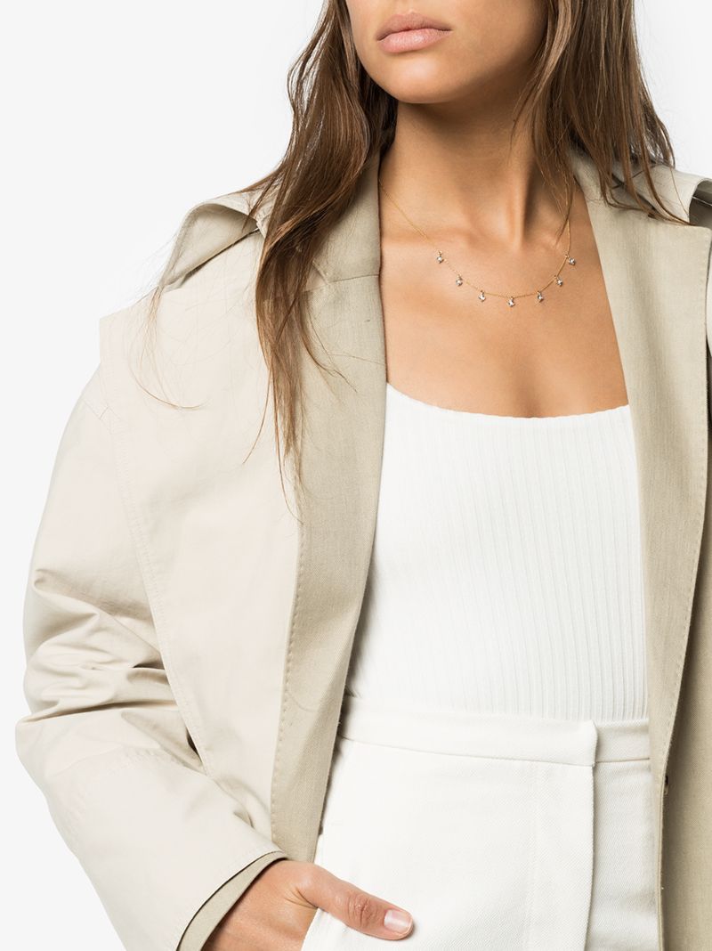 14k Yellow Gold Ava Bea Station Diamond Necklace