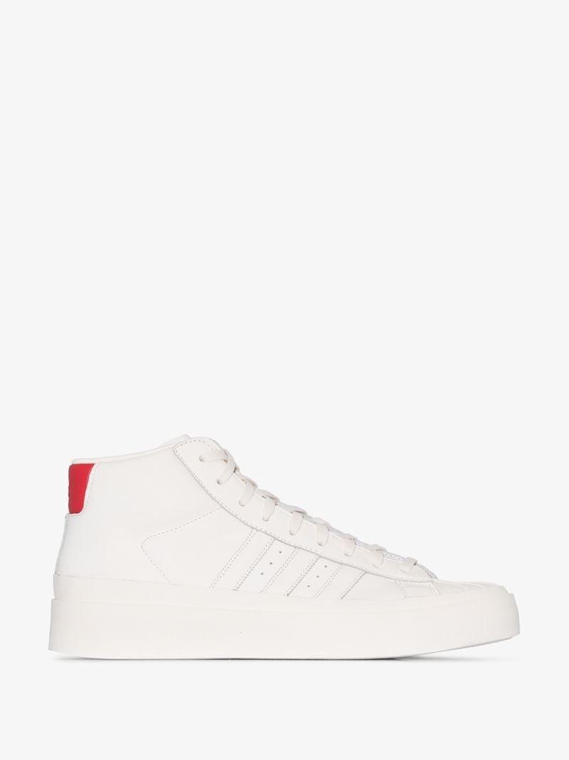 White Pro Model Leather Sneakers