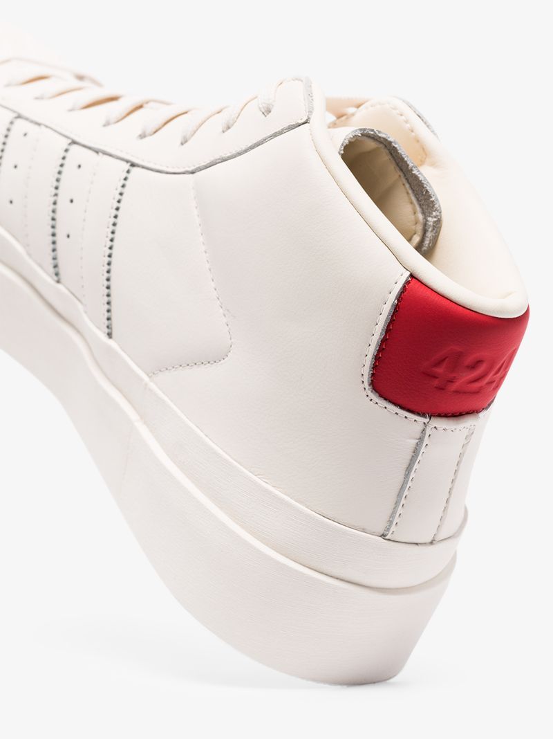White Pro Model Leather Sneakers