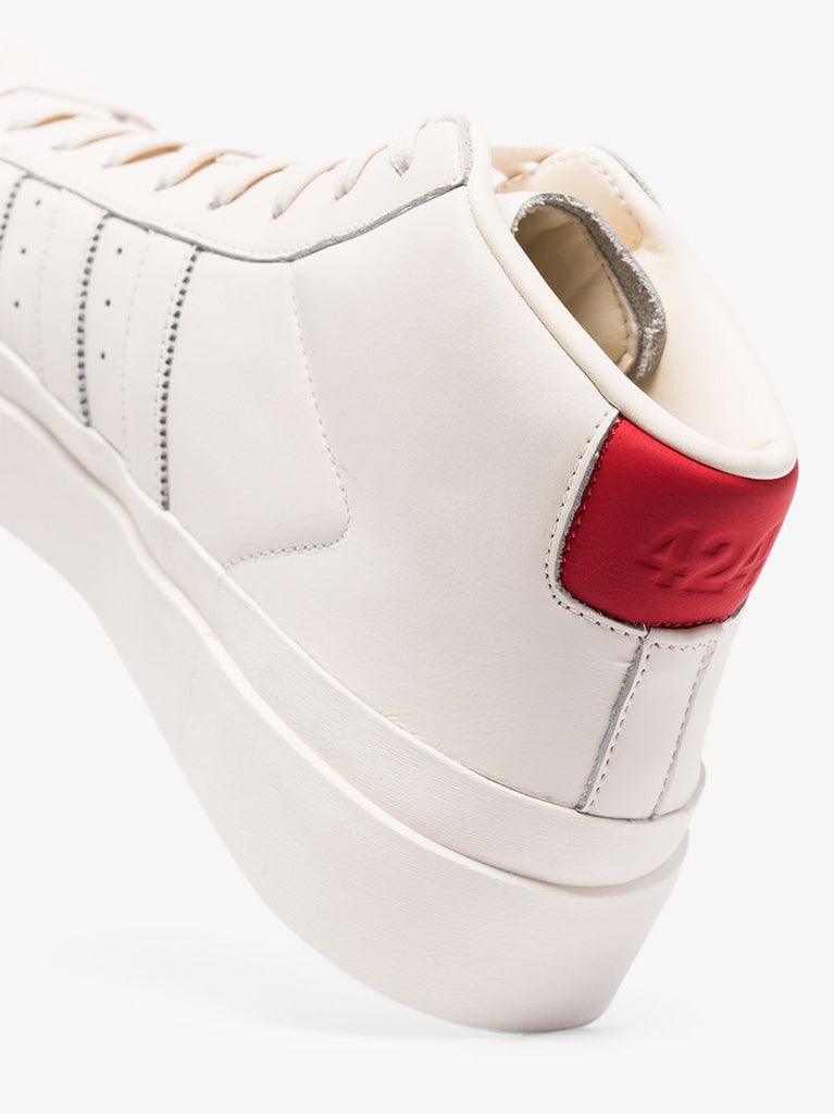 White Pro Model Leather Sneakers