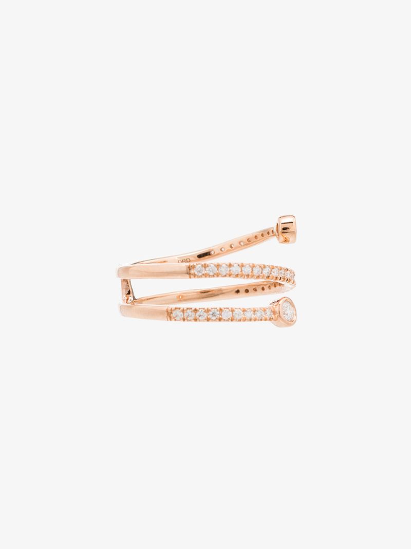 14k Rose Gold Lulu Jack Diamond Wrap Ring