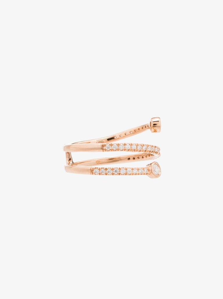 14k Rose Gold Lulu Jack Diamond Wrap Ring