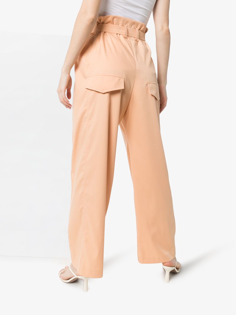 Belted Paper Bag Trousers