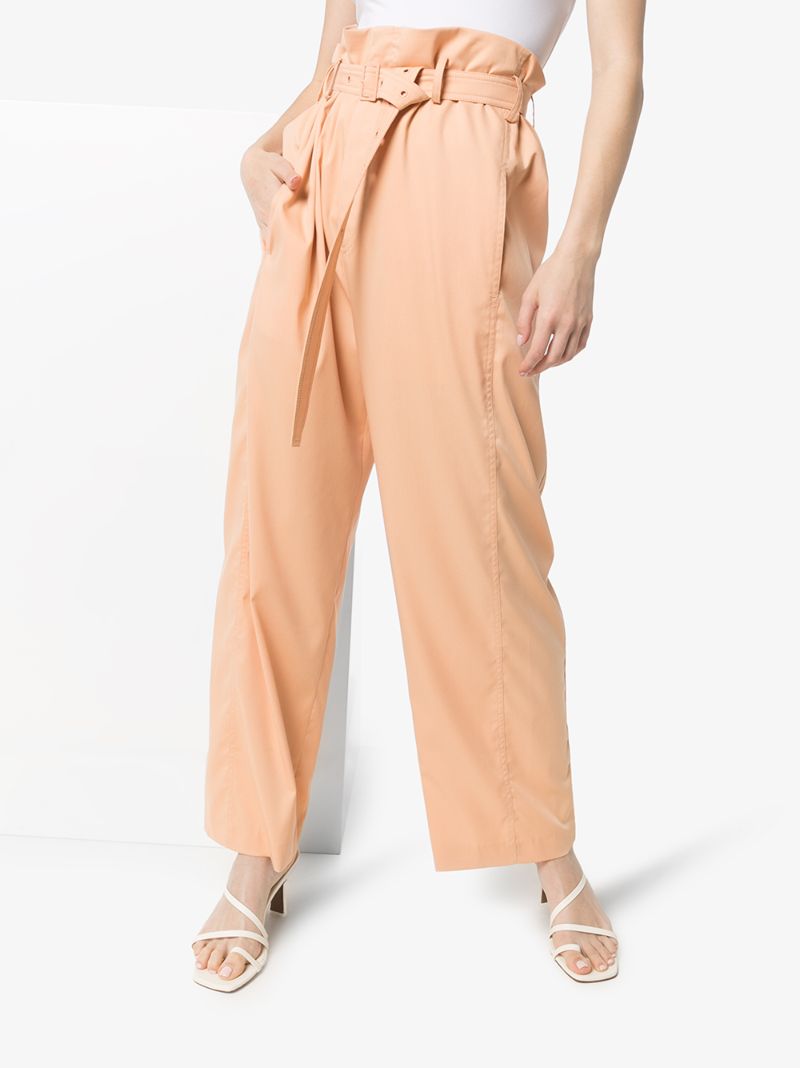 Belted Paper Bag Trousers