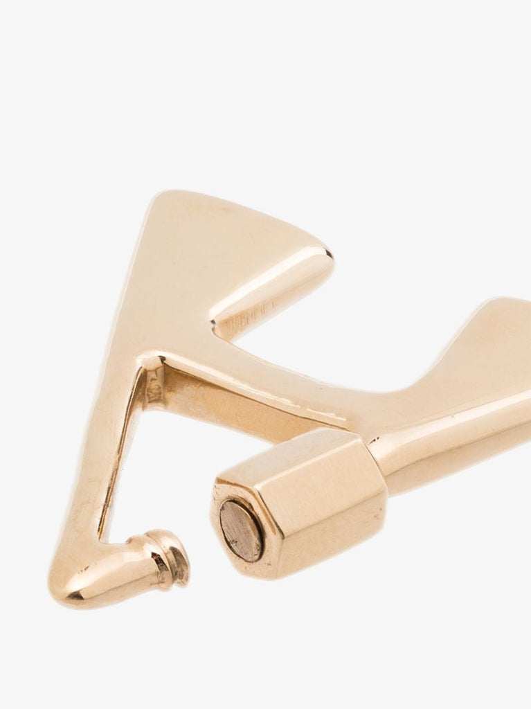14k Yellow Gold Small a Lock Charm