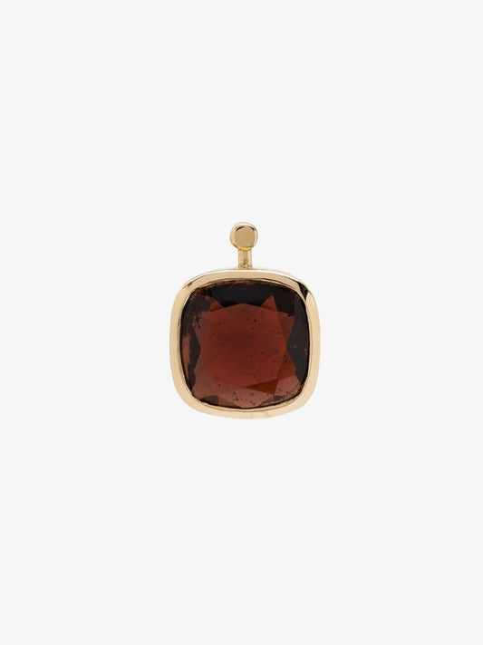 14k Yellow Gold Garnet and Pearl Earring Charm