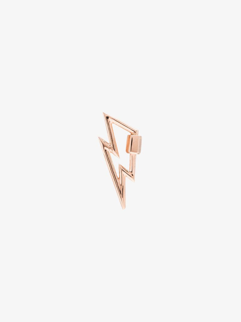 14k Rose Gold Bolt Lock Charm