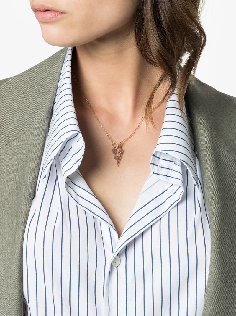 14k Rose Gold Bolt Lock Charm