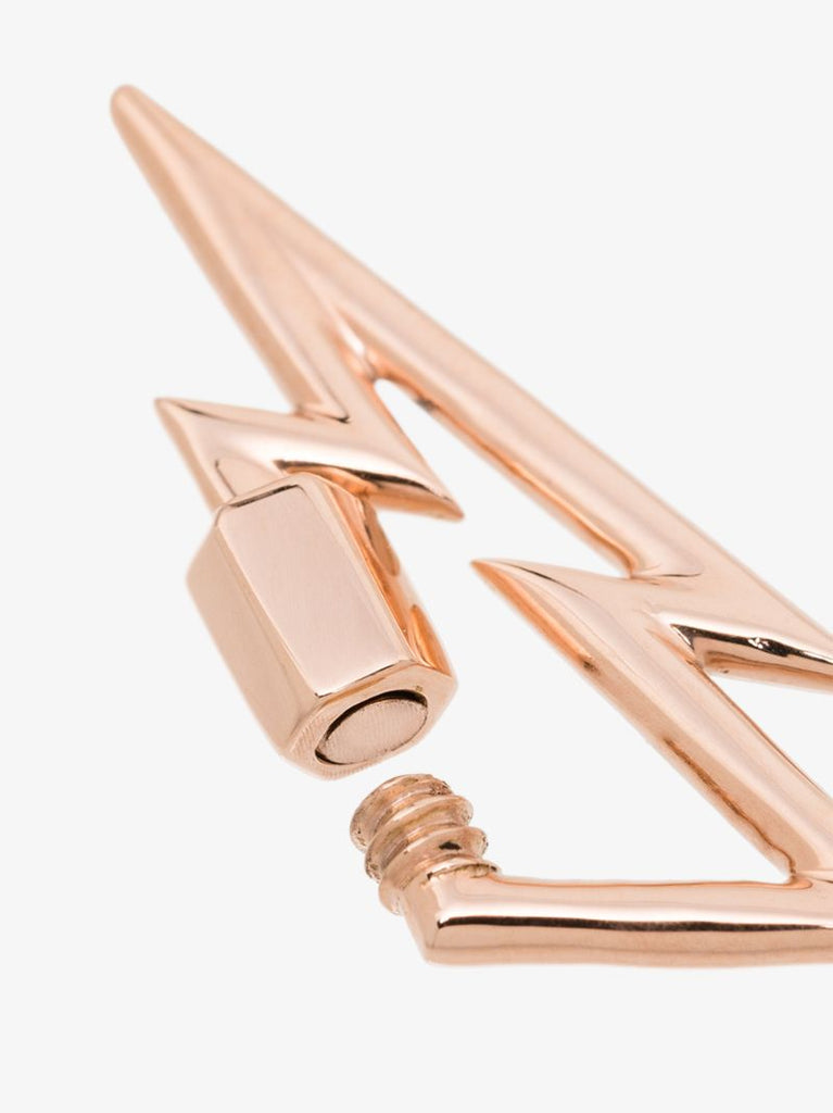 14k Rose Gold Bolt Lock Charm