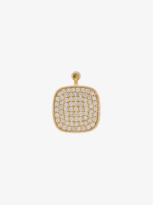 18k Yellow Gold Diamond Earring Charm
