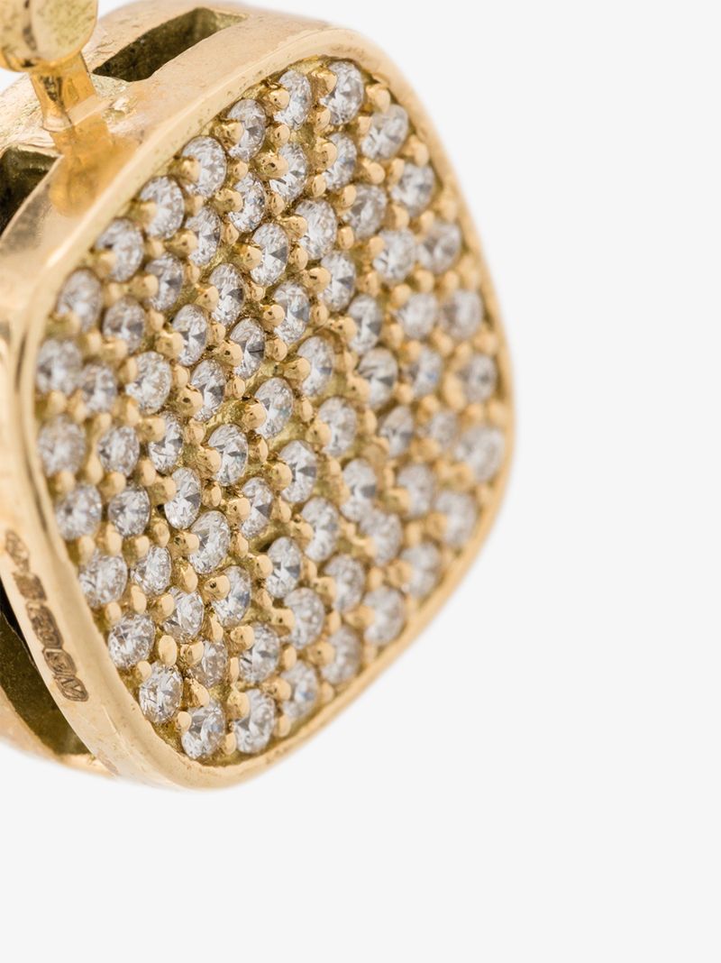 18k Yellow Gold Diamond Earring Charm