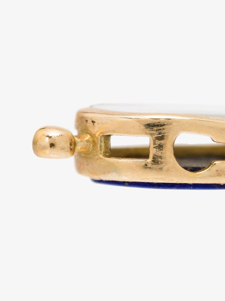 18k Yellow Gold Lapis Lazuli Earring Charm