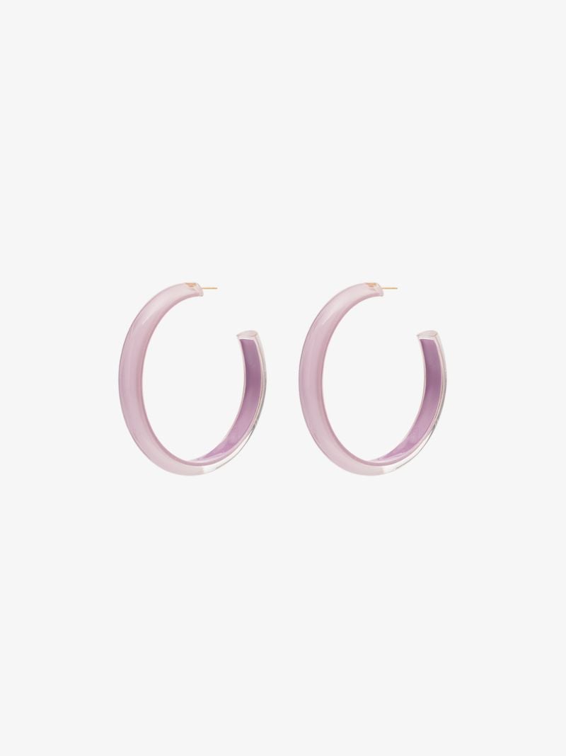 Gold-plated Jelly Medium Hoop Earrings