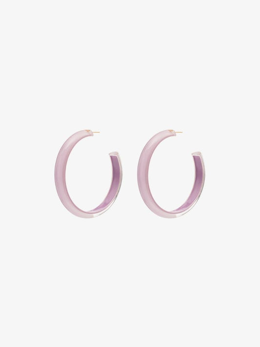Gold-plated Jelly Medium Hoop Earrings