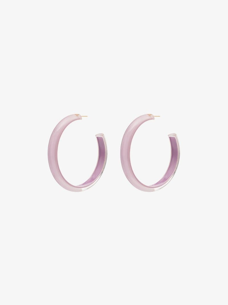 Gold-plated Jelly Medium Hoop Earrings
