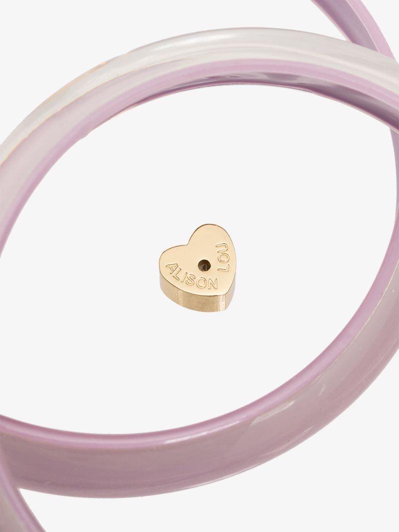 Gold-plated Jelly Medium Hoop Earrings