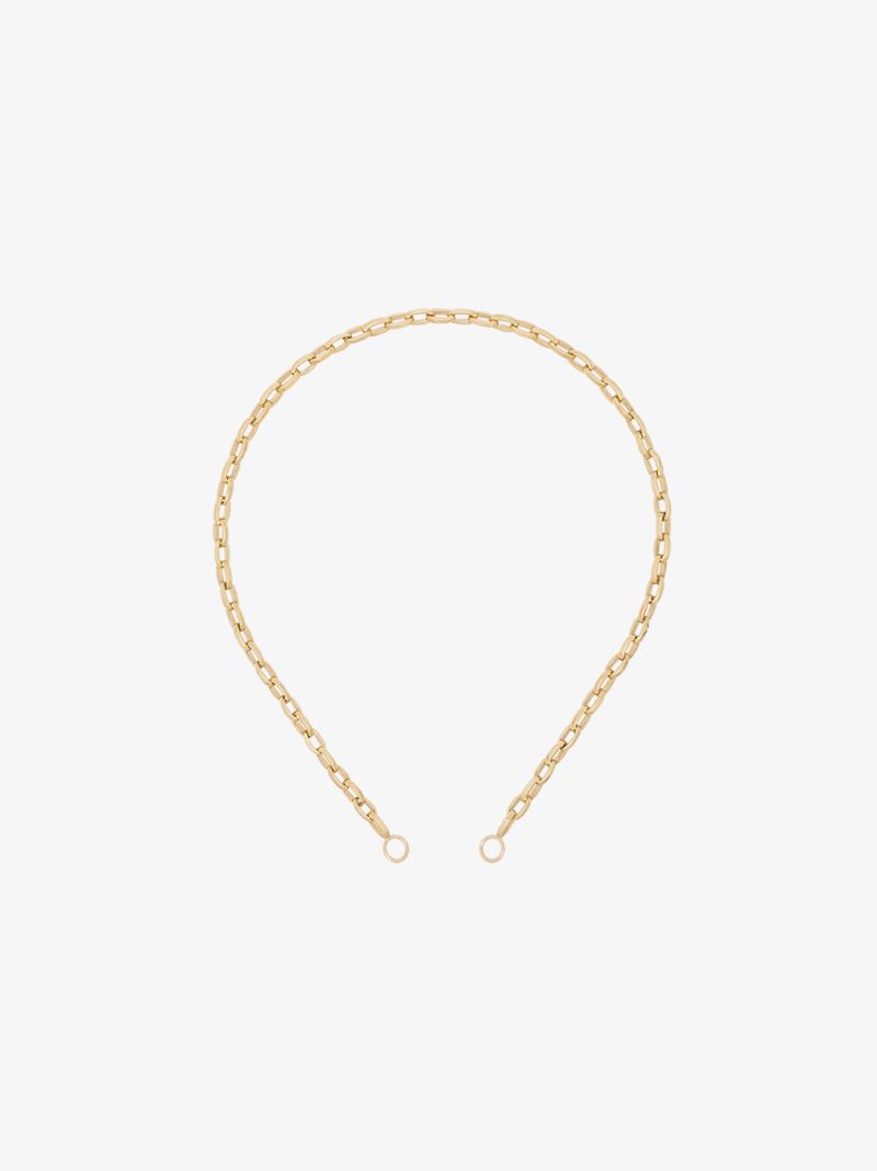 14k Yellow Gold Biker Chain Necklace