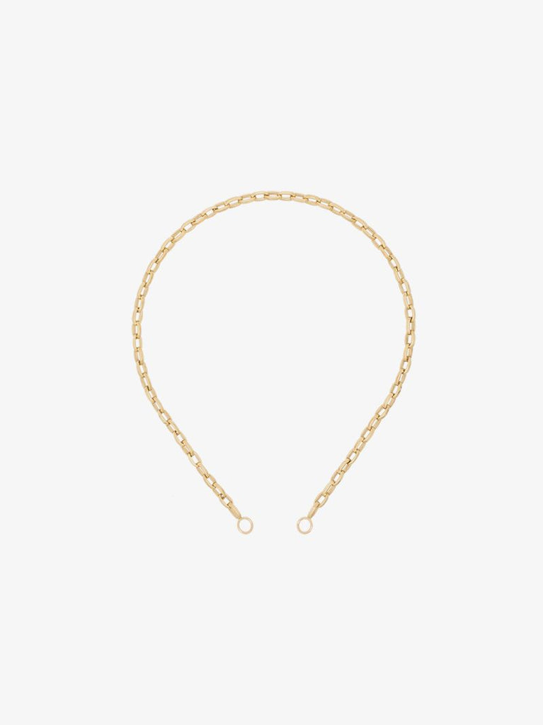 14k Yellow Gold Biker Chain Necklace