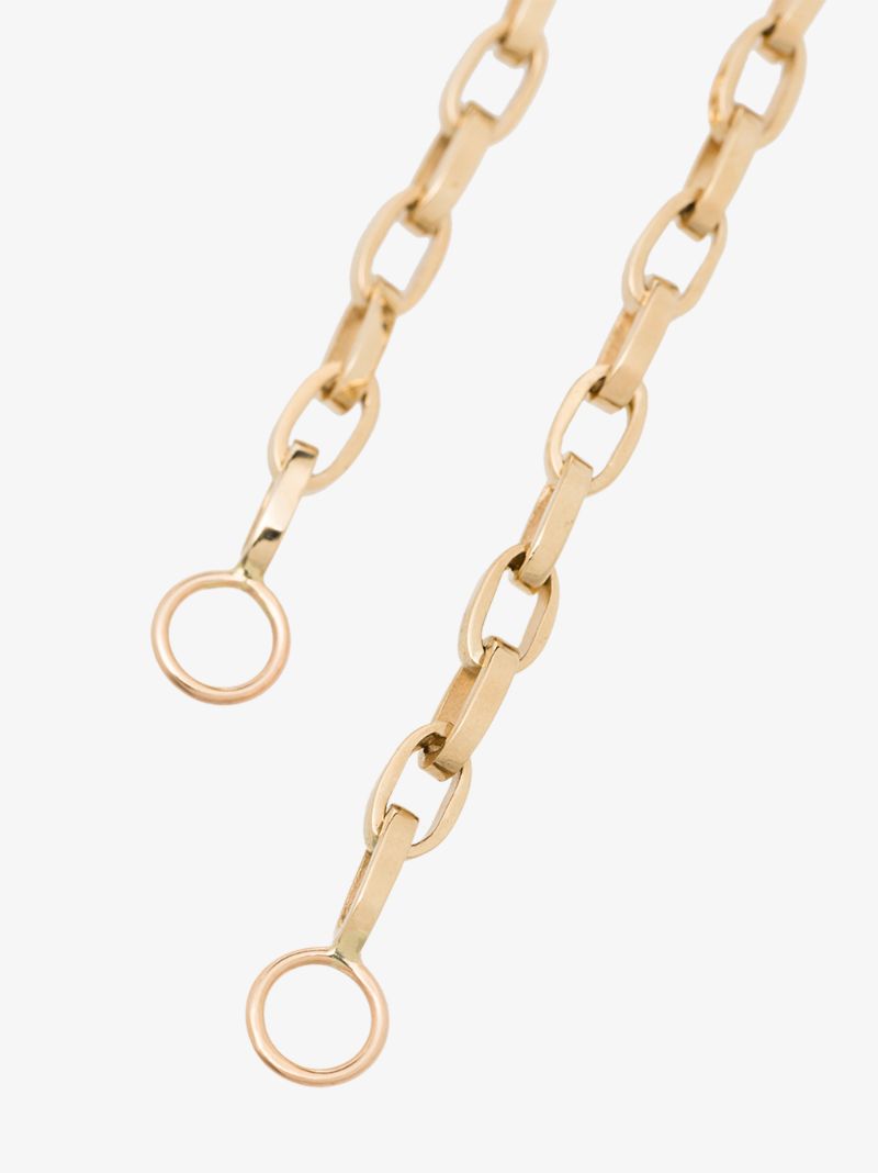 14k Yellow Gold Biker Chain Necklace