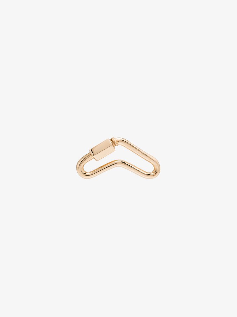 14k Yellow Gold Regular Boomerang Lock Charm