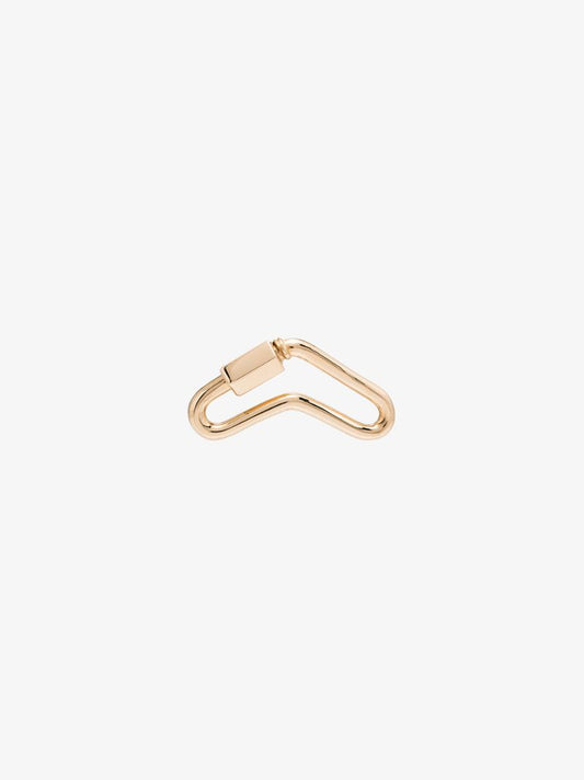 14k Yellow Gold Regular Boomerang Lock Charm