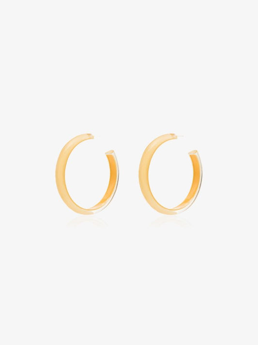 Gold-plated Jelly Medium Hoop Earrings