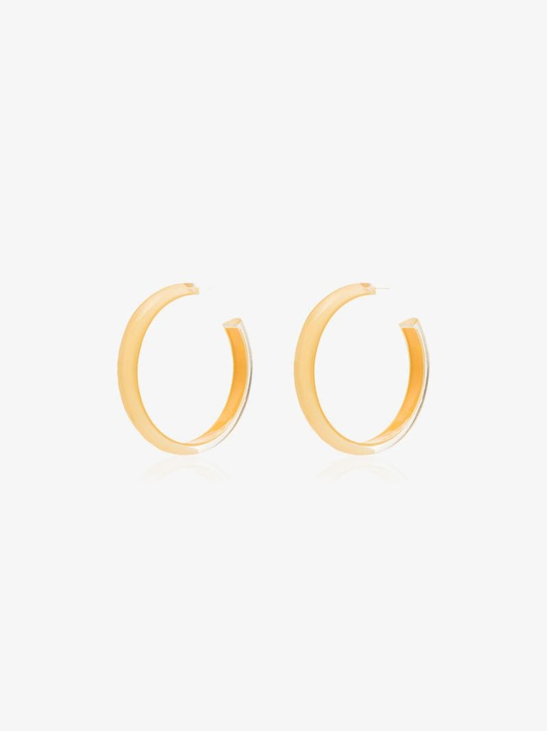 Gold-plated Jelly Medium Hoop Earrings