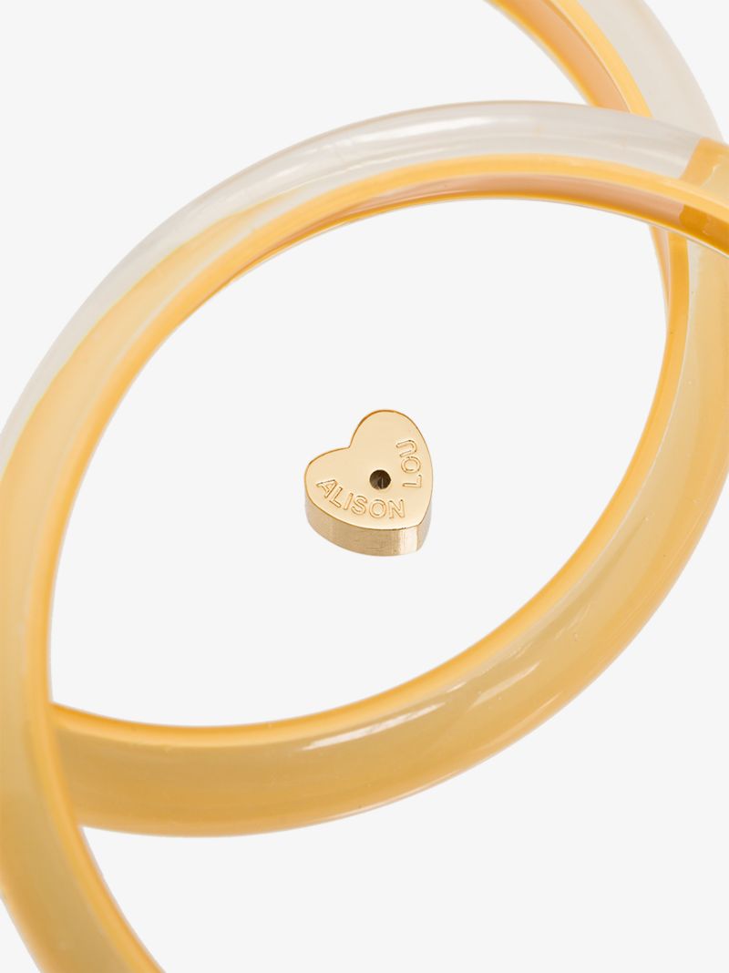 Gold-plated Jelly Medium Hoop Earrings