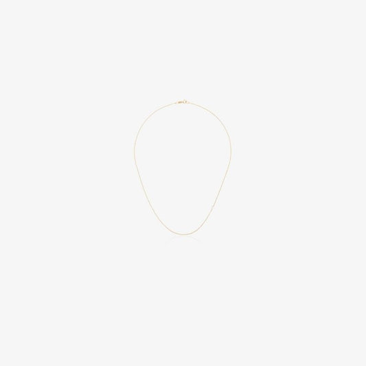 14k Yellow Gold Diamond Chain Necklace