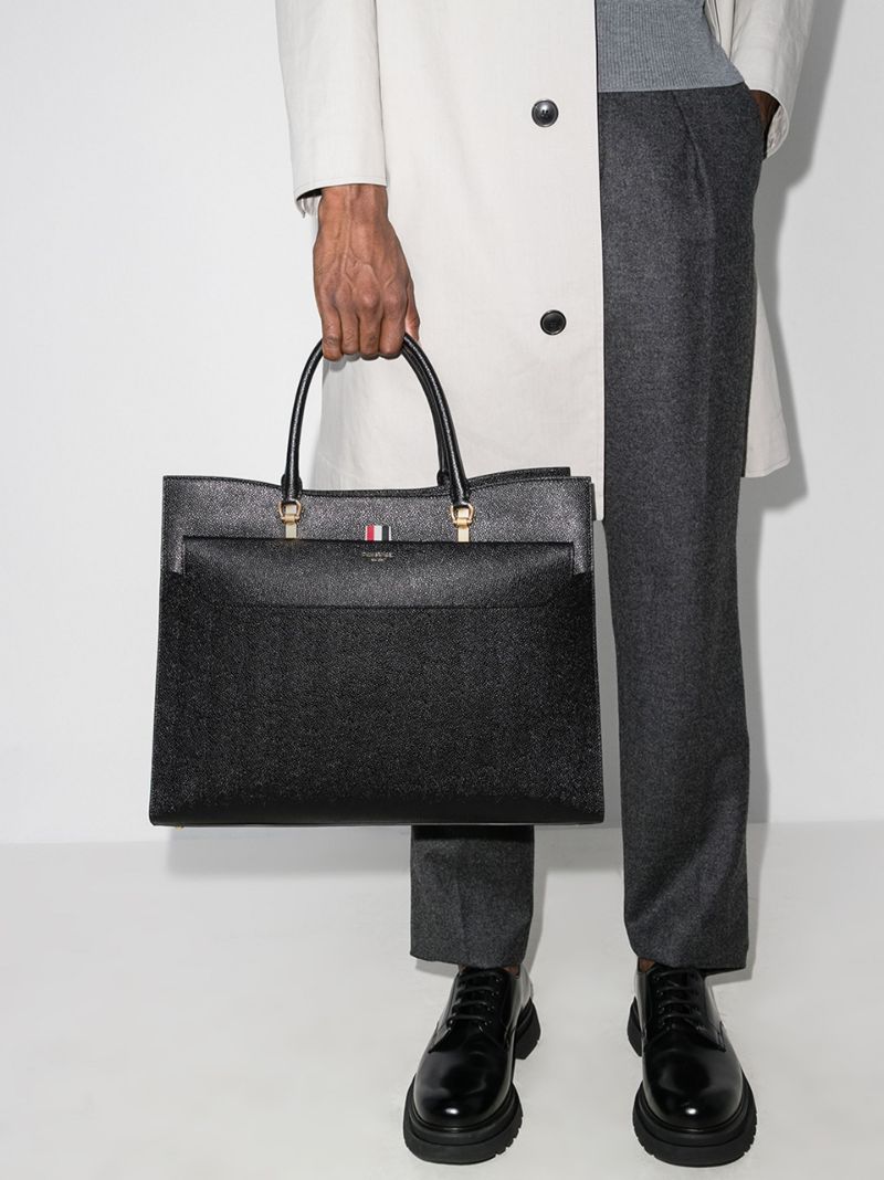 Large Pebbled Duet Tote