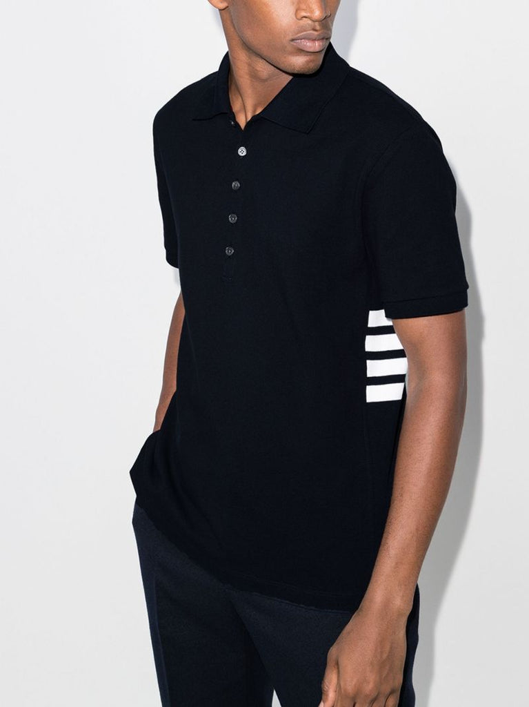 4-bar Cotton Polo Shirt