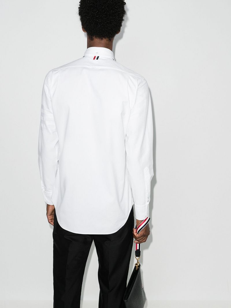 4-bar Stripe Cotton Shirt