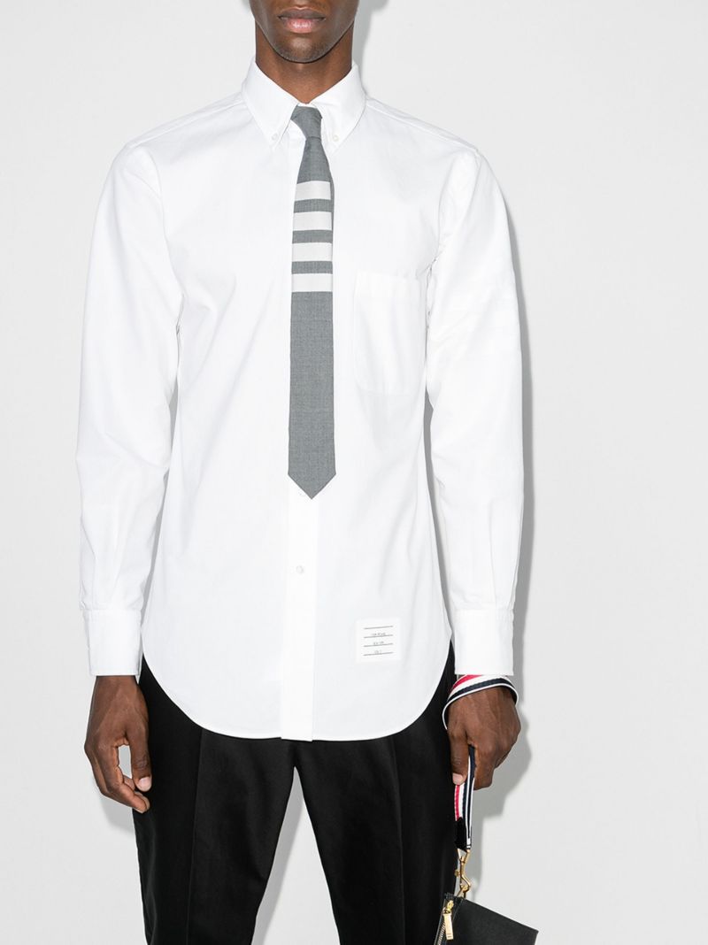 4-bar Stripe Cotton Shirt