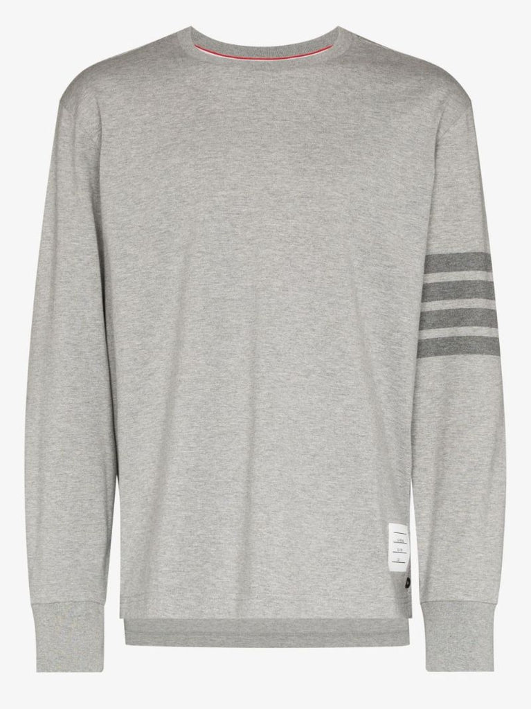 4-bar Stripe Cotton T-shirt